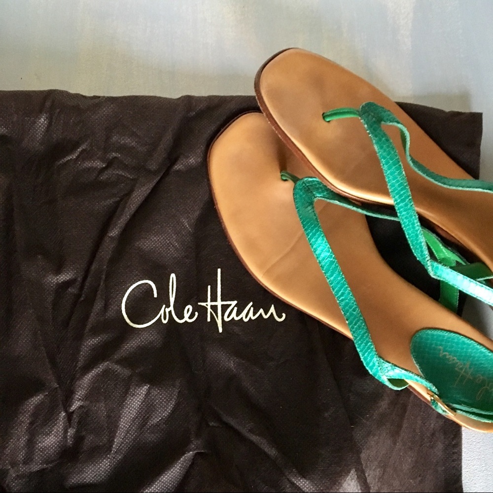 Cole Haan Leather Sandals w/ Dustbag & Box